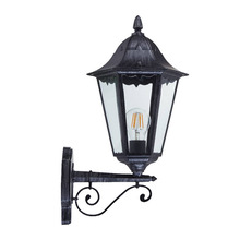 Eglo Navedo væglampe sort/sølv opadvendt 